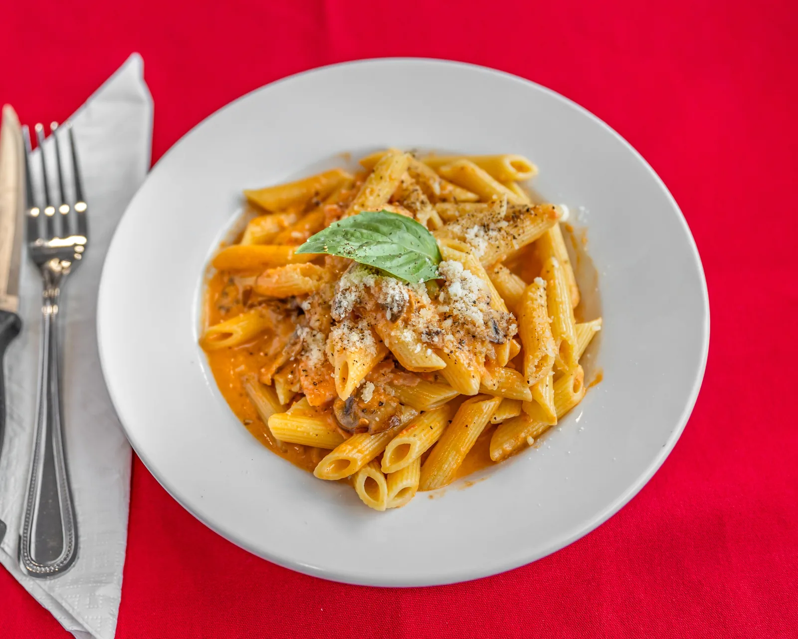 Penne rosé pasta from Fabrizio's